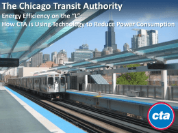 Energy Efficiency on the `L` - How CTA is Using Technology to