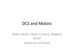 DCS and Motors - Indico