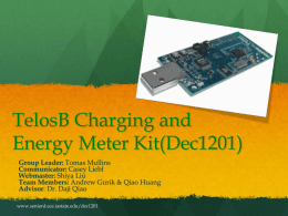 TelosB Charging and Energy Meter Kit