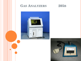 Gas Analyzers 205b - Respiratory Therapy Files