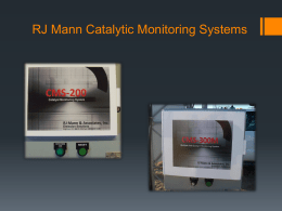 RJ Mann Catalytic Monitoring Systems