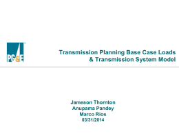 4.2014 PGE_Base Case Loads_Transmission Model
