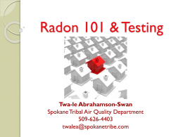 Radon Measurement