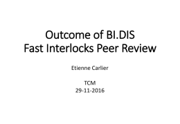 BI.DIS review @ TCM - V1x