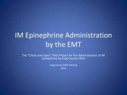 KCEMS IM EPI Administration.