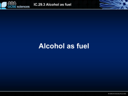 IC.29.3 Alcohol as fuel