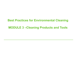 Cleaning products and tools