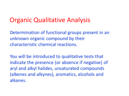 Organic Qualitative Analysis
