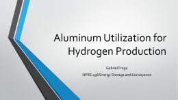 Aluminum Utilization for Hydrogen Production