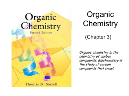 Organic Chemistry - Paint Valley Local Schools Home