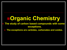 organic chemistry - Madison County Schools