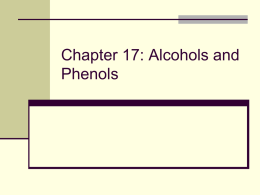 Alcohols and Phenols - faculty at Chemeketa