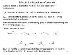 Converting Alcohols to Alkyl Halides – The Mitsunobu Reaction