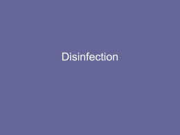 Disinfection MSc