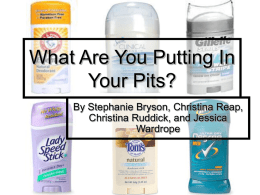 What Are You Putting In Your Pits?