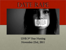 Date Rape - UNBatFHS2010