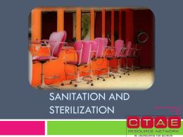 Sanitation and Sterilization PowerPoint