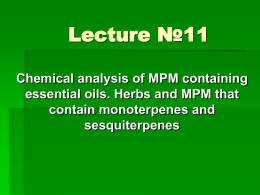 11_Chem. anal. of VO. Monoterpenoids and sesquiterpenoids.pp