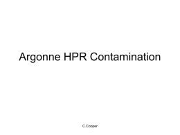 Argonne_HPR_Contamination_Overview7_14