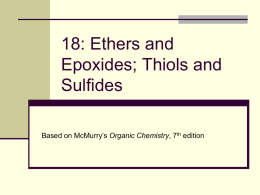 Chapter 18: Ethers and Epoxides