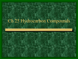 Ch 25 Hydrocarbon Compounds
