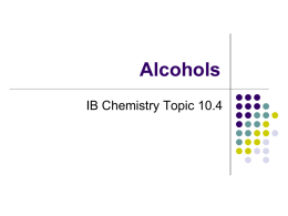 10.4 Alcohols