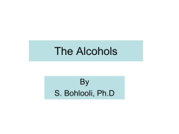 The Alcohols