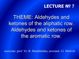 07. Aldehydes and ketones
