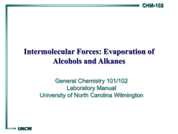 Intermolecular Forces - University of North Carolina Wilmington
