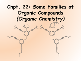 Chpt. 22: Some Families of Organic Compounds