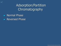 Adsorption/Partition Chromatography