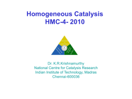 Slide 1 - Catalysis Eprints database