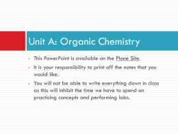 1.1 9.1-10.5 Organic Chemistry