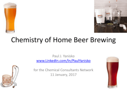 Chemistry of Home Beer Brewing