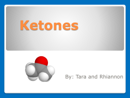 Ketones - Sanfordchemistrystudentwork