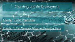 Chemistry and the Environment