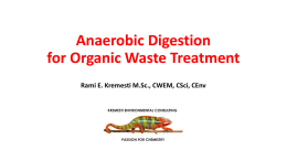 Microbial Ecology of Anaerobic Digesters