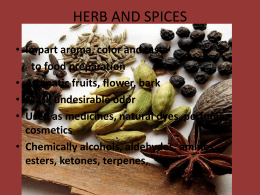 spices and condiments