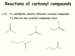 Carbonyl Compounds_ Properties and Reactions