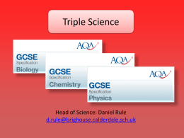 Triple Science
