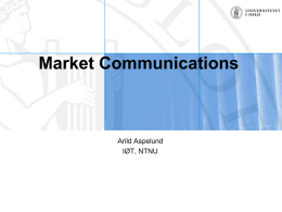 Market Communication