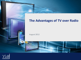The Advantages of TV over Radio