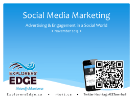 EE Town Hall – Social Media Nov 2013