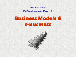 e-Business Models - TDSB School Web Site List