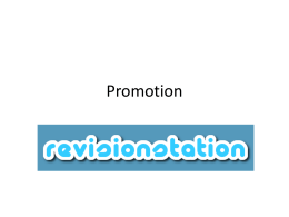 Promotion - Revisionstation