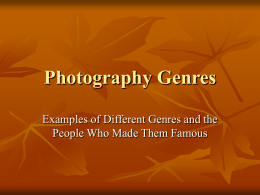 Photography Genres