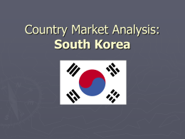Country Market Analysis: South Korea