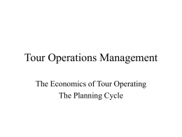 Tour Operations Management