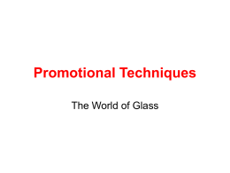 Promotional Techniques