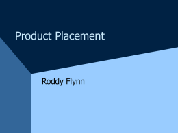 Product Placement - Dublin City University